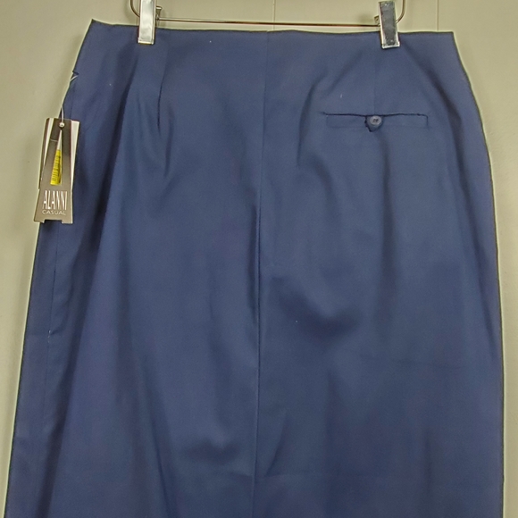 NWT Alanni Blue pencil skirt with slit size 10 - Picture 5 of 10